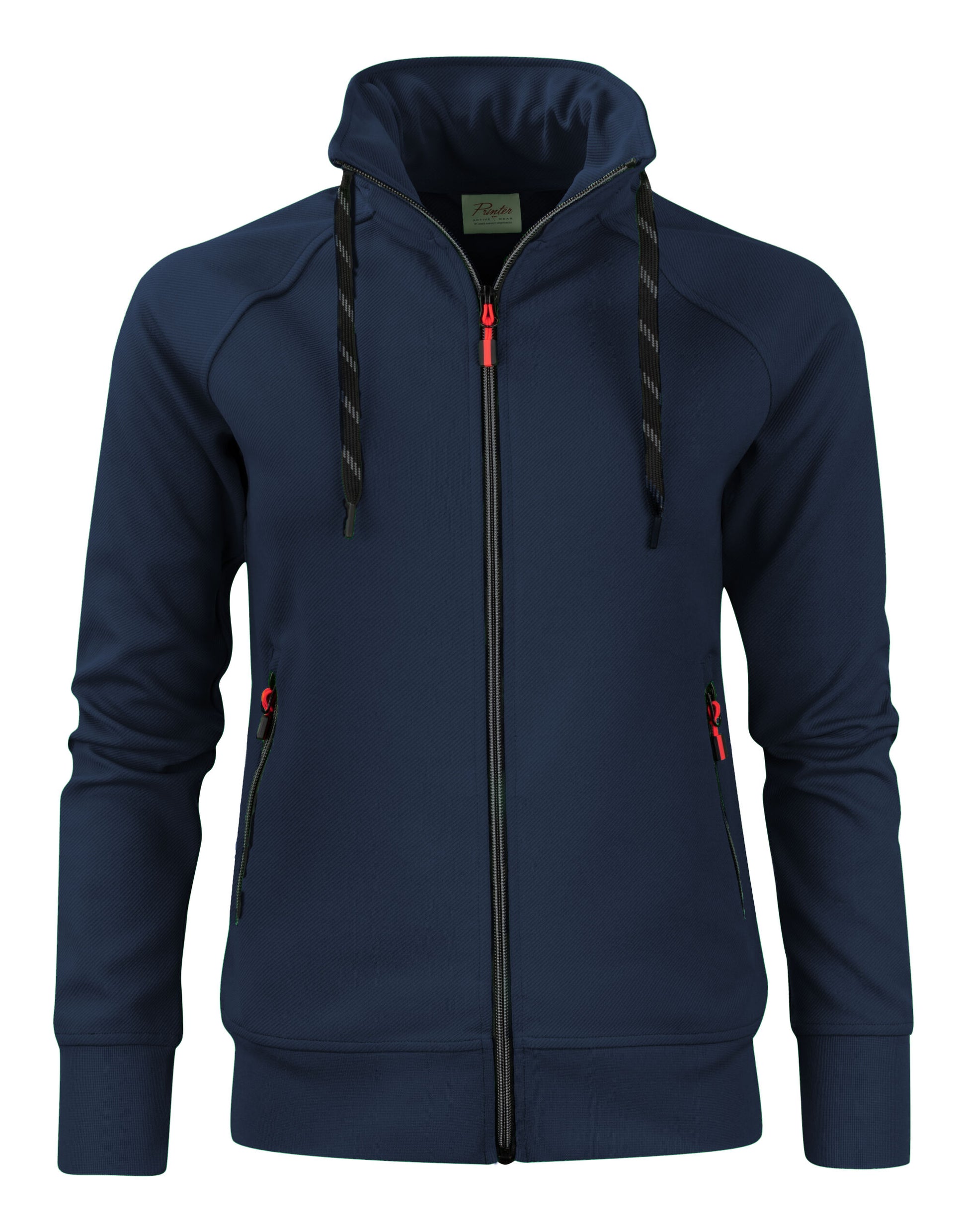 Ladies Jog Full Zip Sweatshirt - Navy