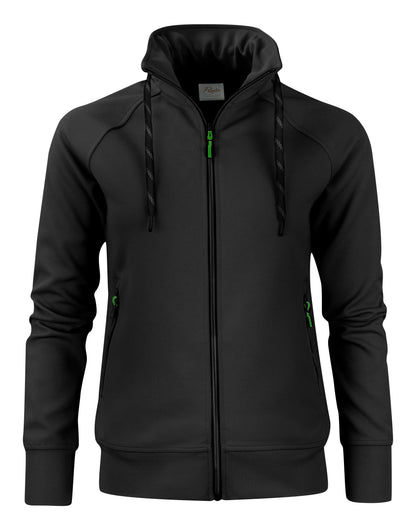 Ladies Jog Full Zip Sweatshirt - Black