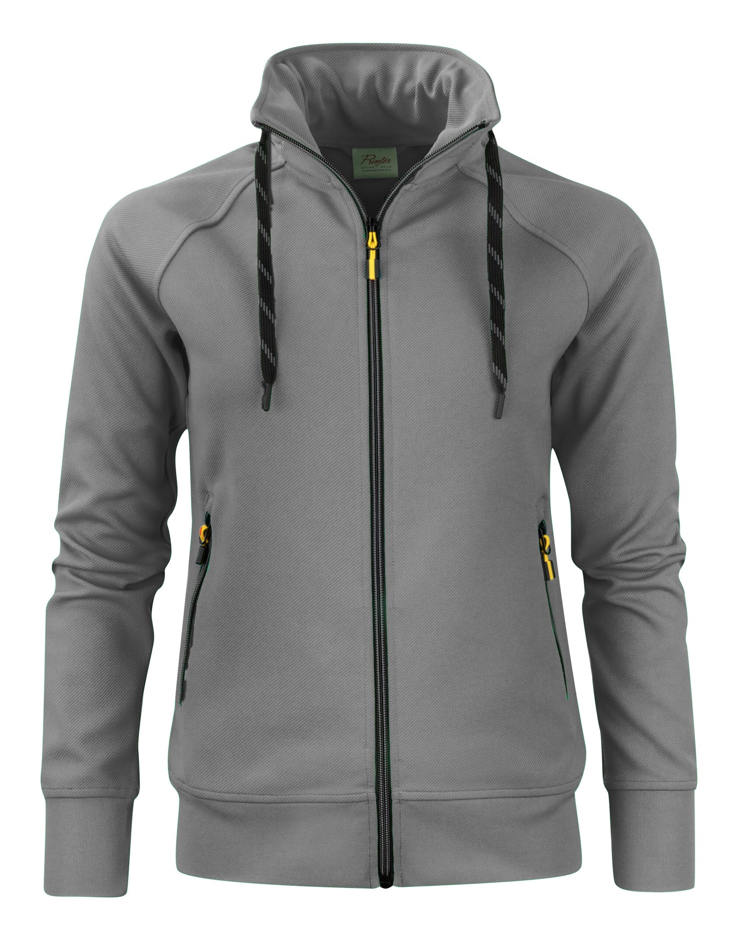 Ladies Jog Full Zip Sweatshirt - Steel Grey