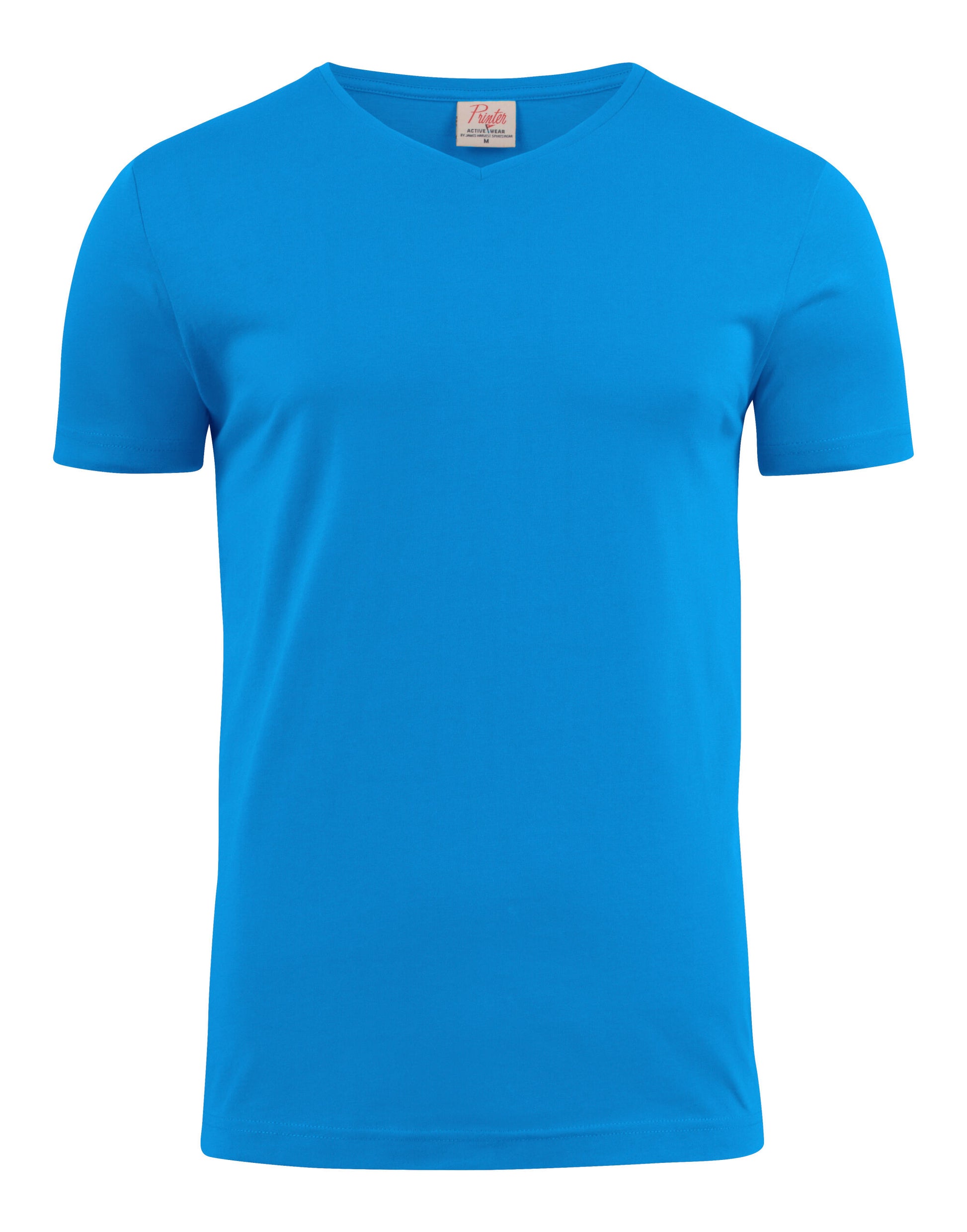 Heavy V-Neck T-Shirt - Ocean Blue
