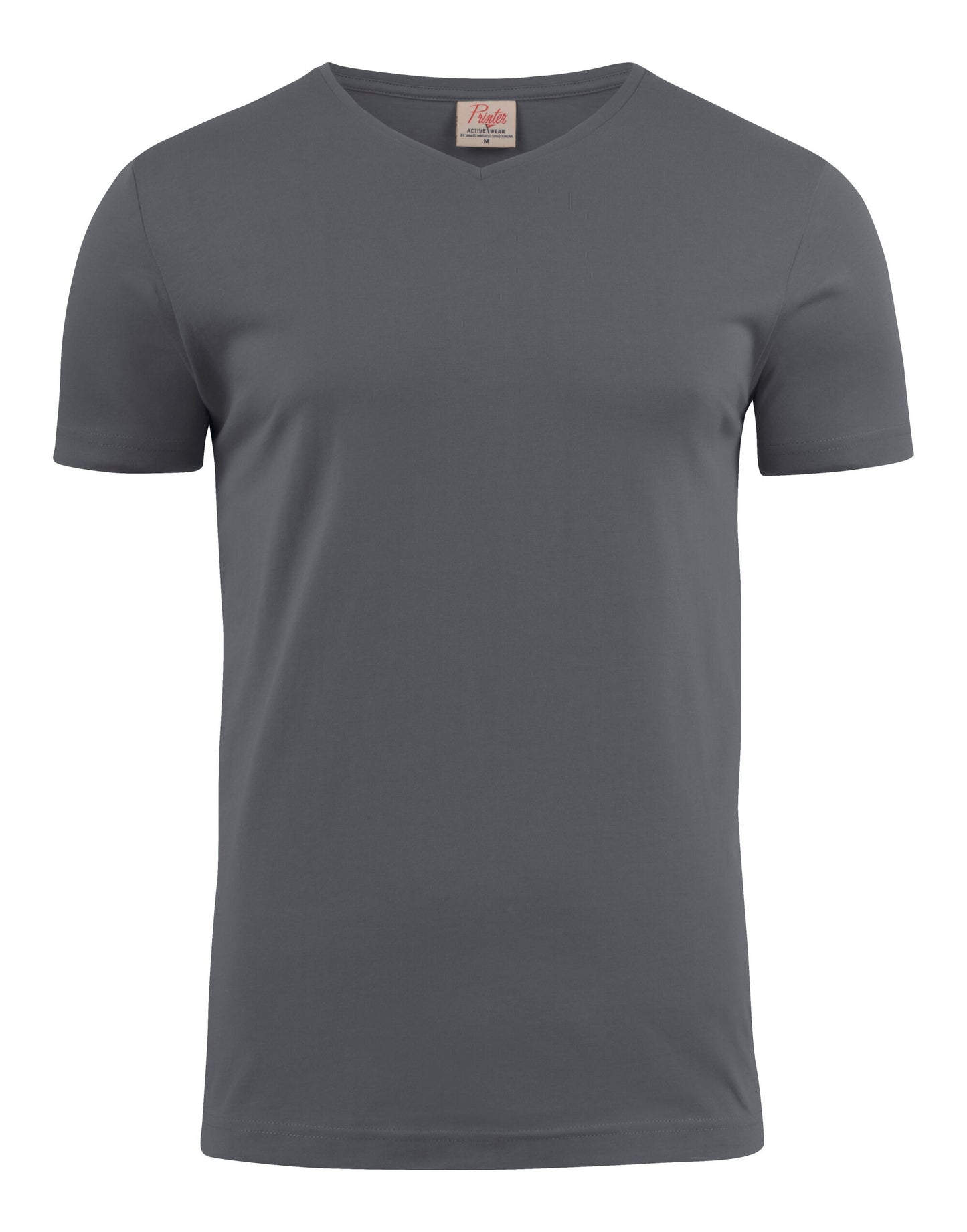 Heavy V-Neck T-Shirt - Steel Grey