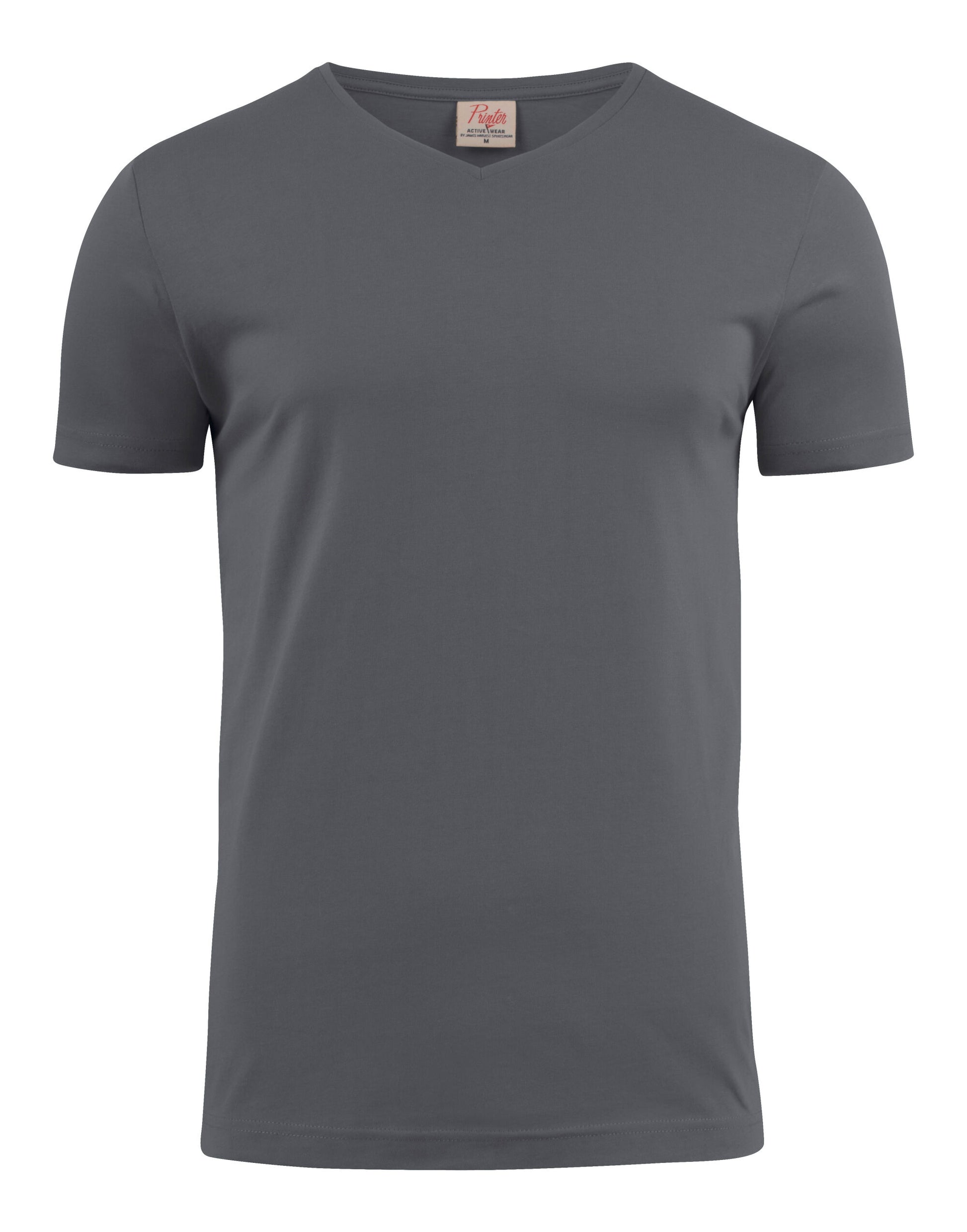 Heavy V-Neck T-Shirt - Steel Grey
