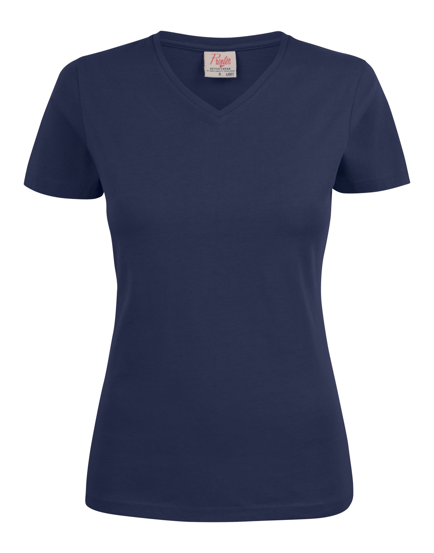Ladies Heavy V-Neck T-Shirt - Navy