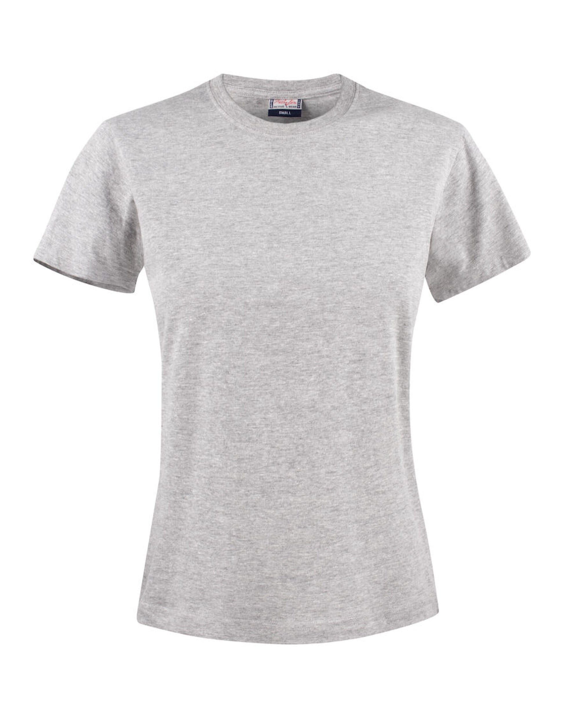 Ladies Heavier Pro T-Shirt - Grey Melange