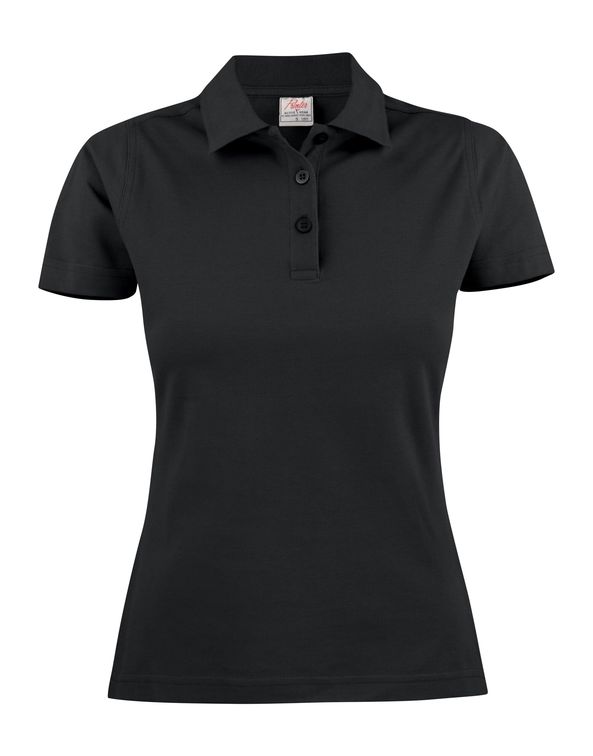 Ladies Surf Pique Polo - Black