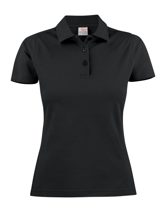Ladies Surf Pique Polo - Black