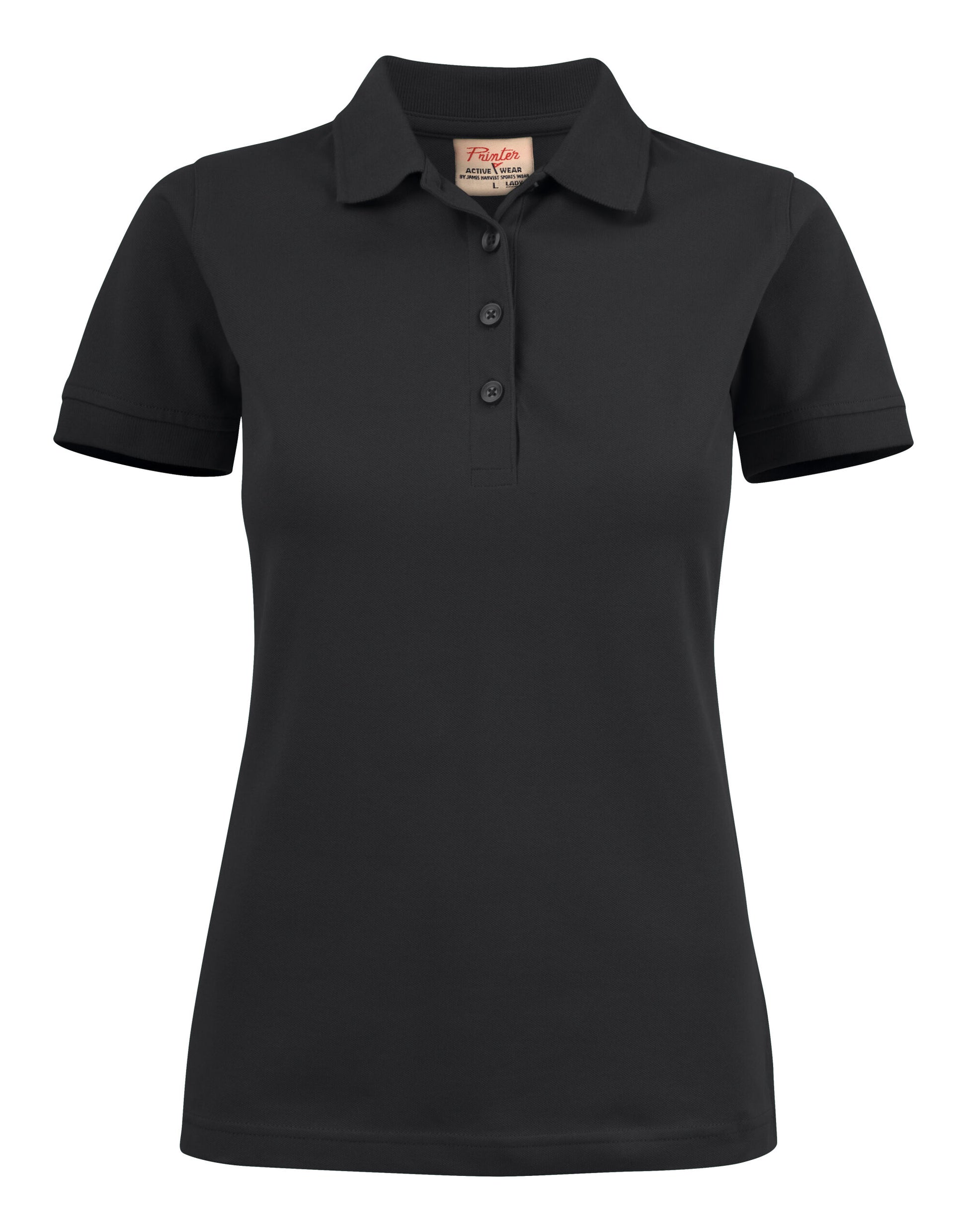 Ladies Surf Stretch Polo - Black