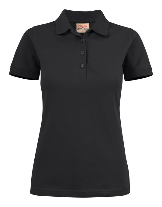 Ladies Surf Stretch Polo - Black