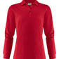 Ladies Surf Pro Long Sleeve Polo - Red