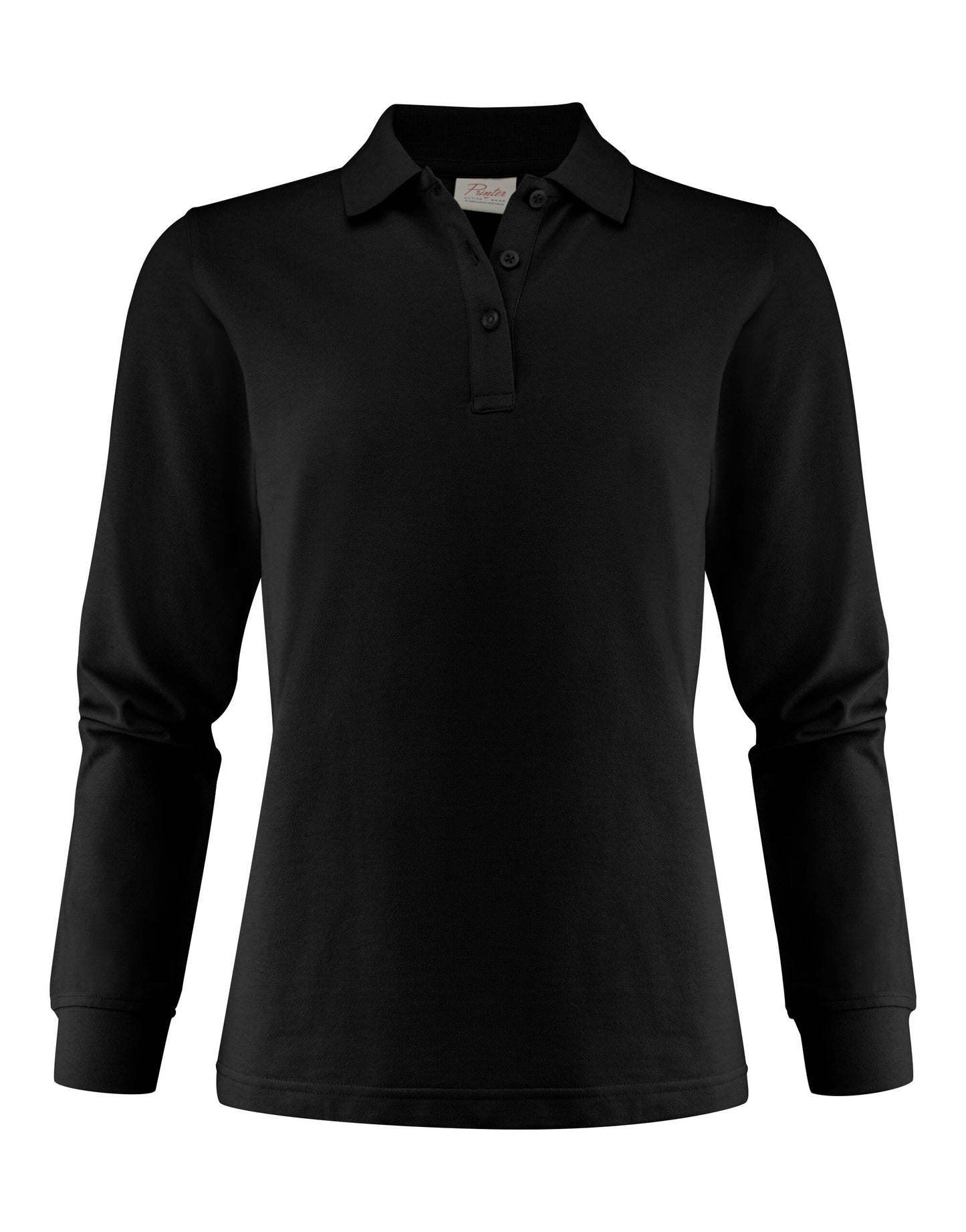 Ladies Surf Pro Long Sleeve Polo - Black