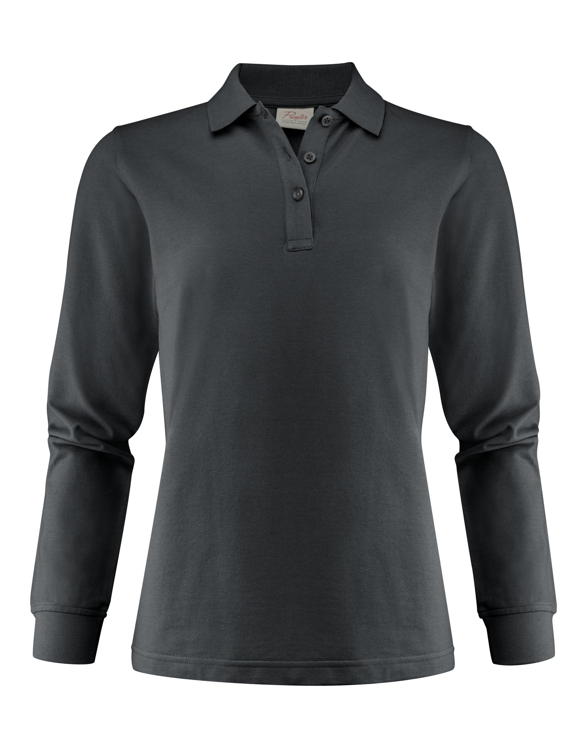 Ladies Surf Pro Long Sleeve Polo - Steel Grey
