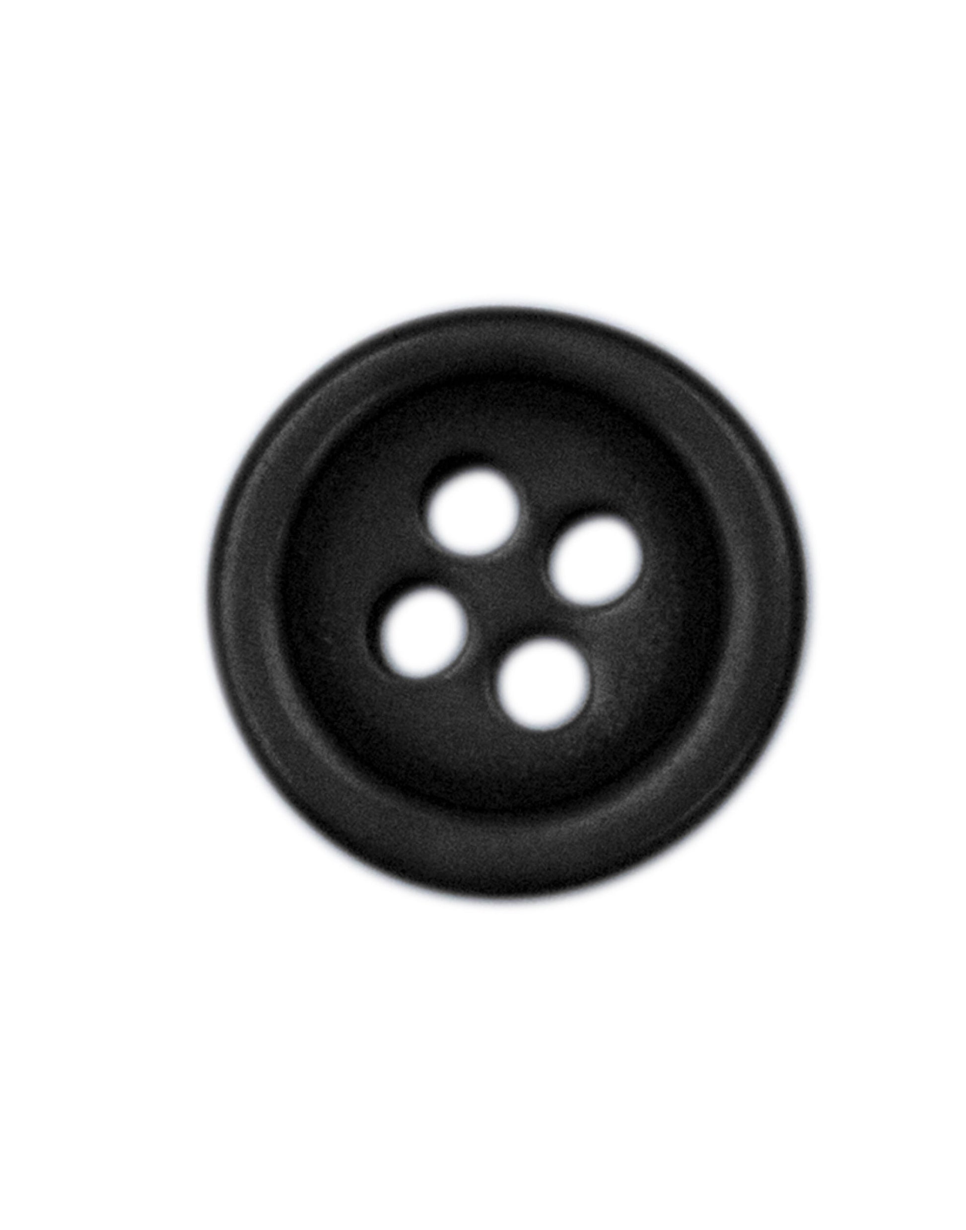 Shirt Button Large (10-Pack) - Black