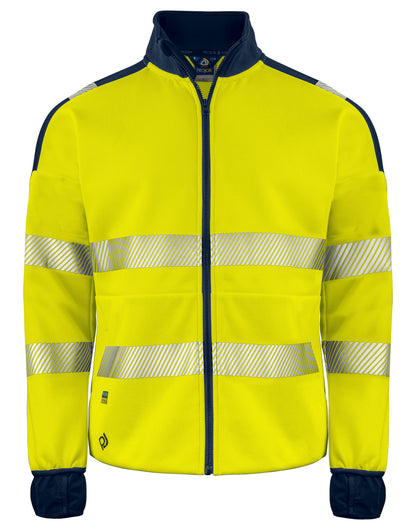 6109 Sweatshirt EN ISO 20471 Class 3/2 - Yellow/Navy