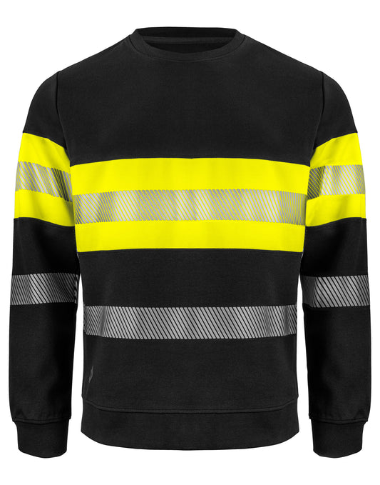 6129 Sweatshirt EN ISO 20471 Class 1 - Yellow/Black