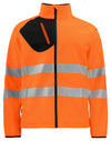 Prio 6432 EN ISO 20471 Class 3/2 Softshell Jacket - Orange/Black