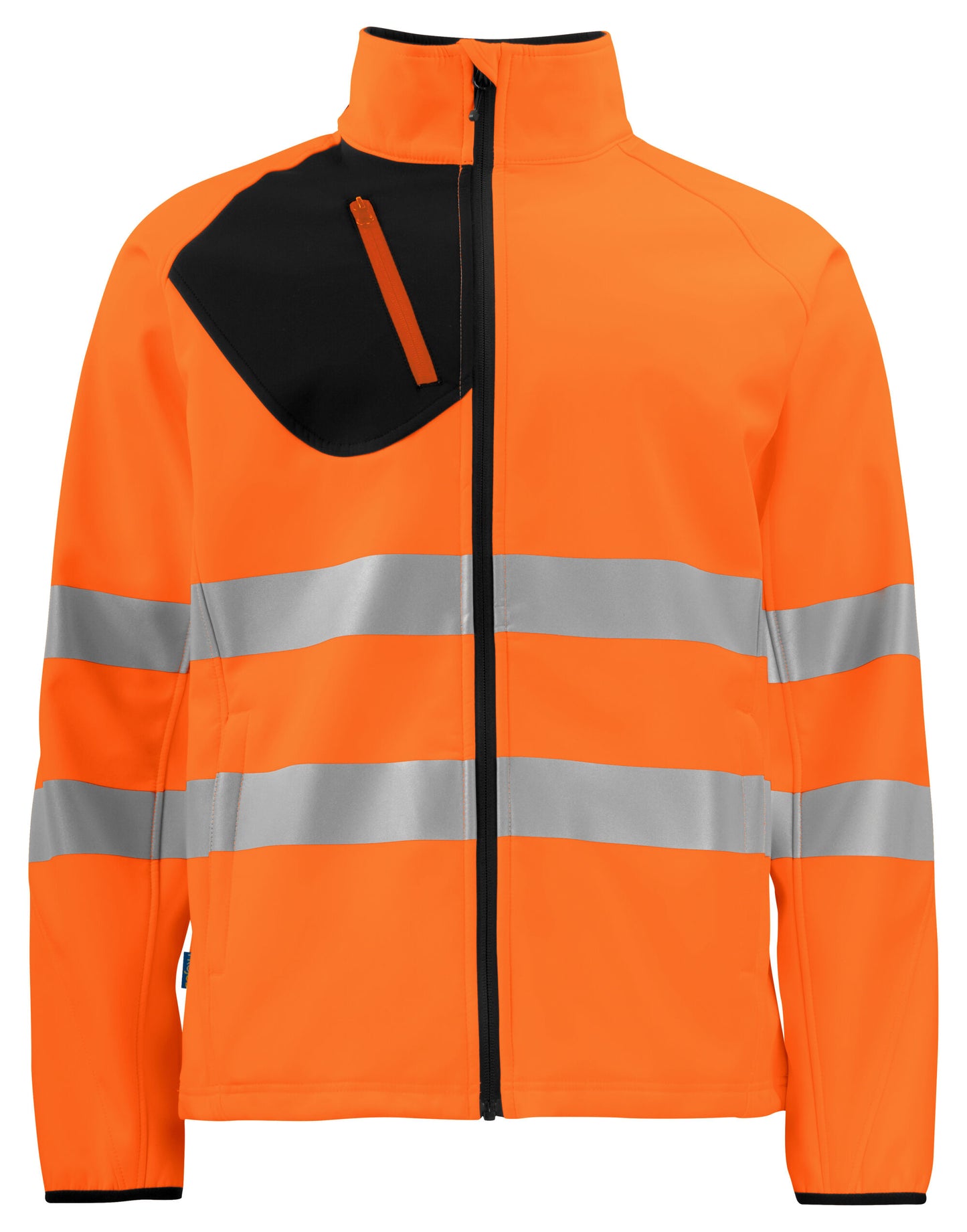 Prio 6432 EN ISO 20471 Class 3/2 Softshell Jacket - Orange/Black