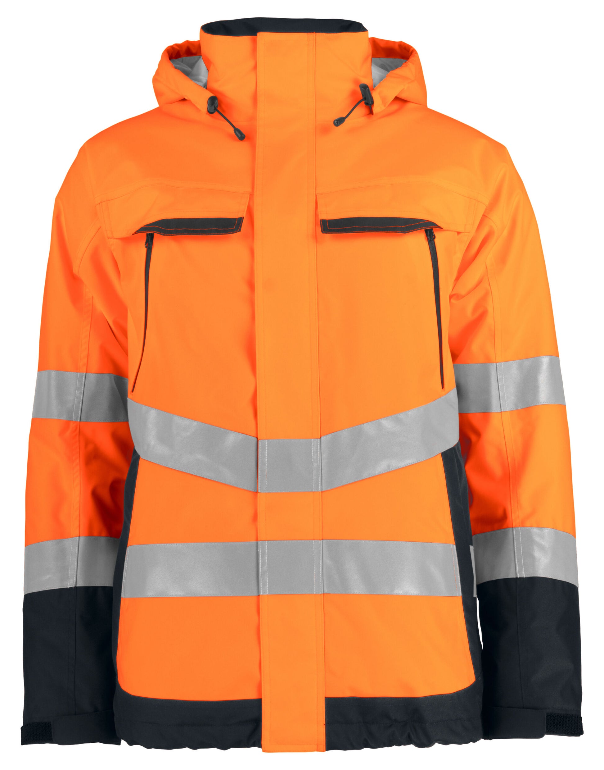 Prio 6441 Padded Functional Jacket Class 3 - Orange/Black