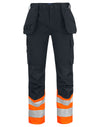 Prio 6534 Waistpants EN ISO 20471 Class 1 - Orange/Black