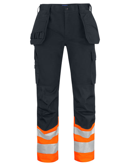 Prio 6534 Waistpants EN ISO 20471 Class 1 - Orange/Black
