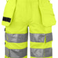 Prio 6535 Shorts EN ISO 20471 Class 2/1 - Yellow/Black