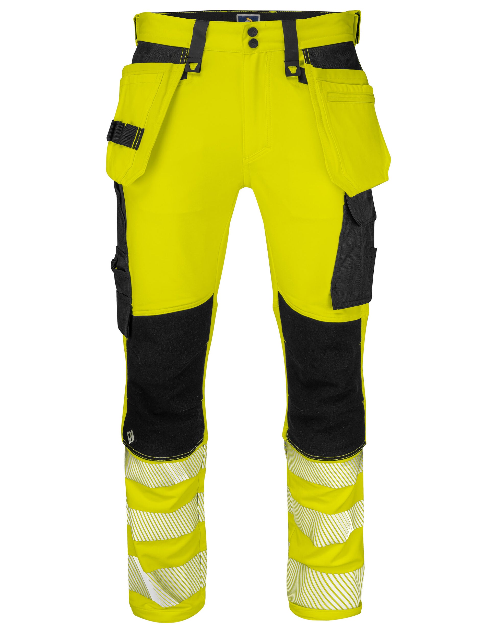 6571 Waistpant Stretch EN ISO 20471 Class 2 - Yellow/Black