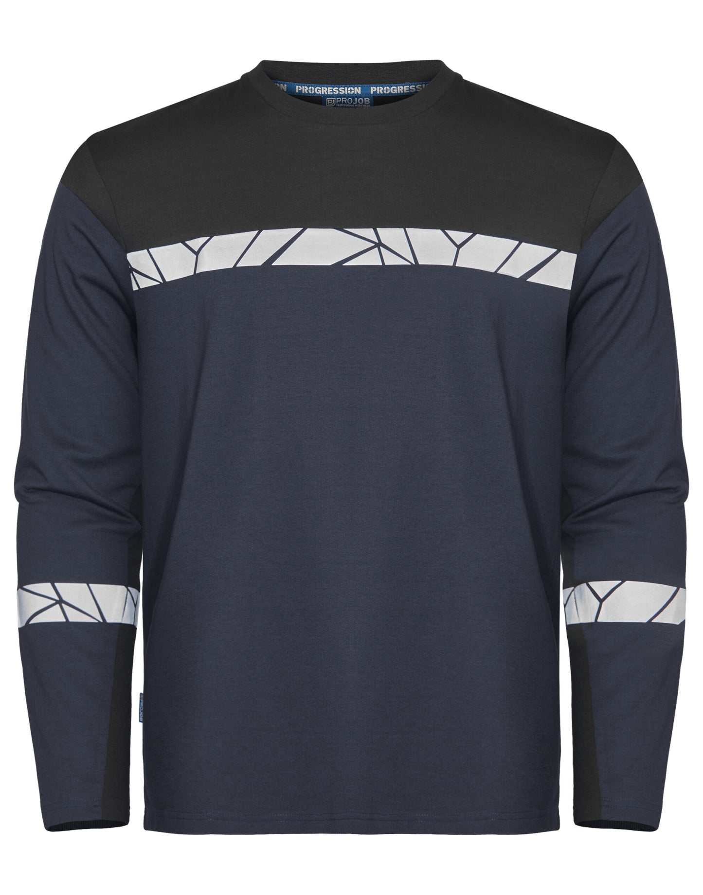 Progression 7002 Long Sleeve T-Shirt - Navy/Black