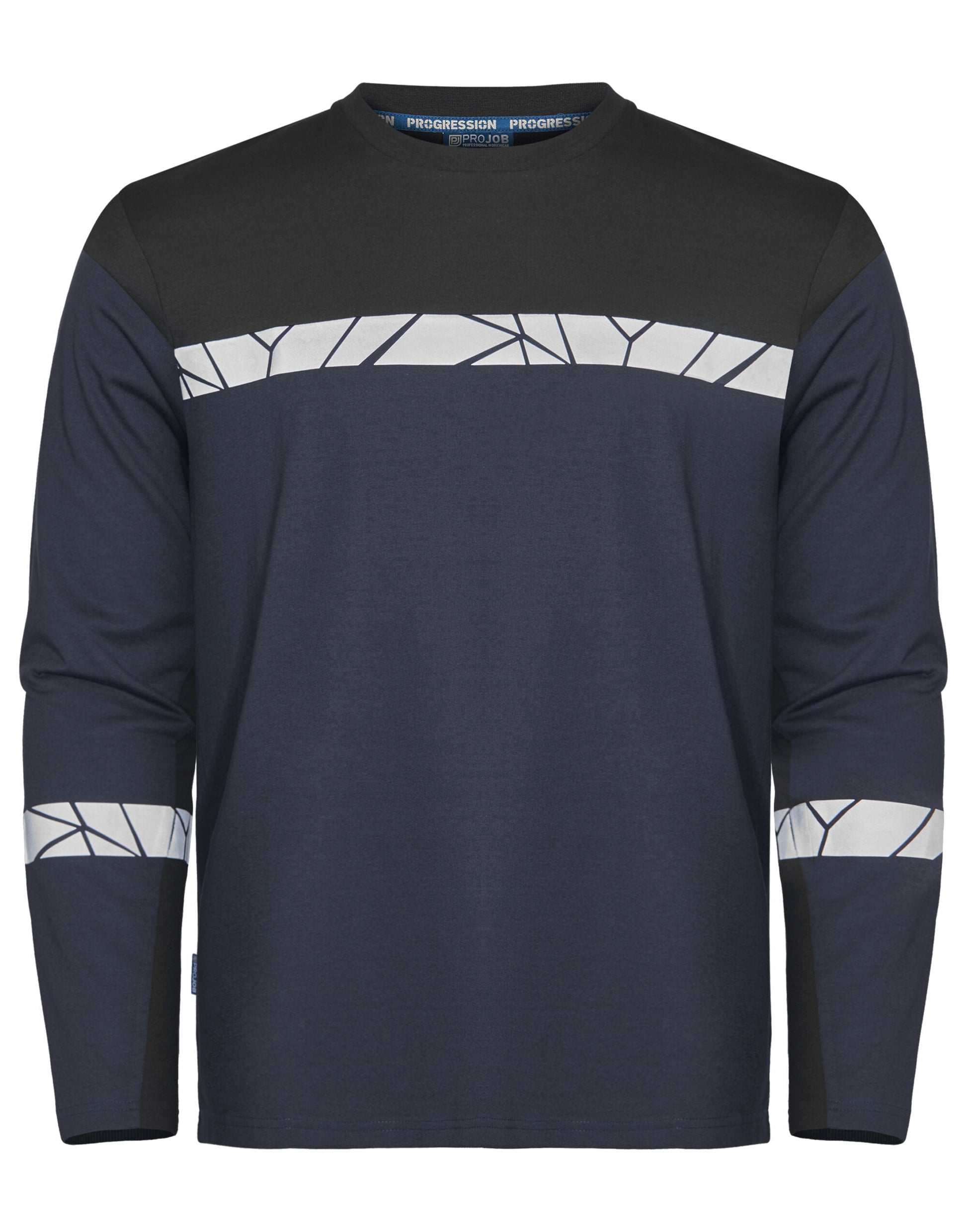 Progression 7002 Long Sleeve T-Shirt - Navy/Black