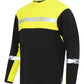 Progression 7002 Long Sleeve T-Shirt - Black/Yellow