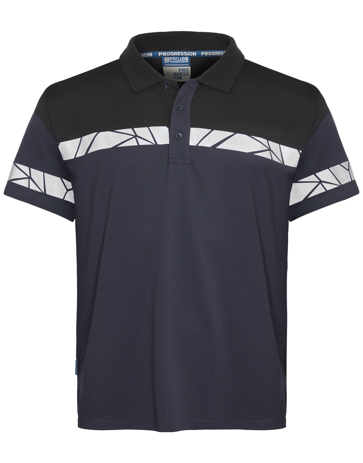 Progression 7003 Pique Polo - Navy/Black