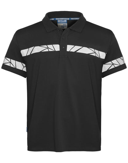 Progression 7003 Pique Polo - Black/Black