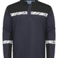 Progression 7004 Long Sleeve Pique Polo - Navy/Black