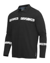 Progression 7004 Long Sleeve Pique Polo - Black/Black
