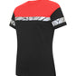 Progression 7005 Ladies T-Shirt - Black/Red