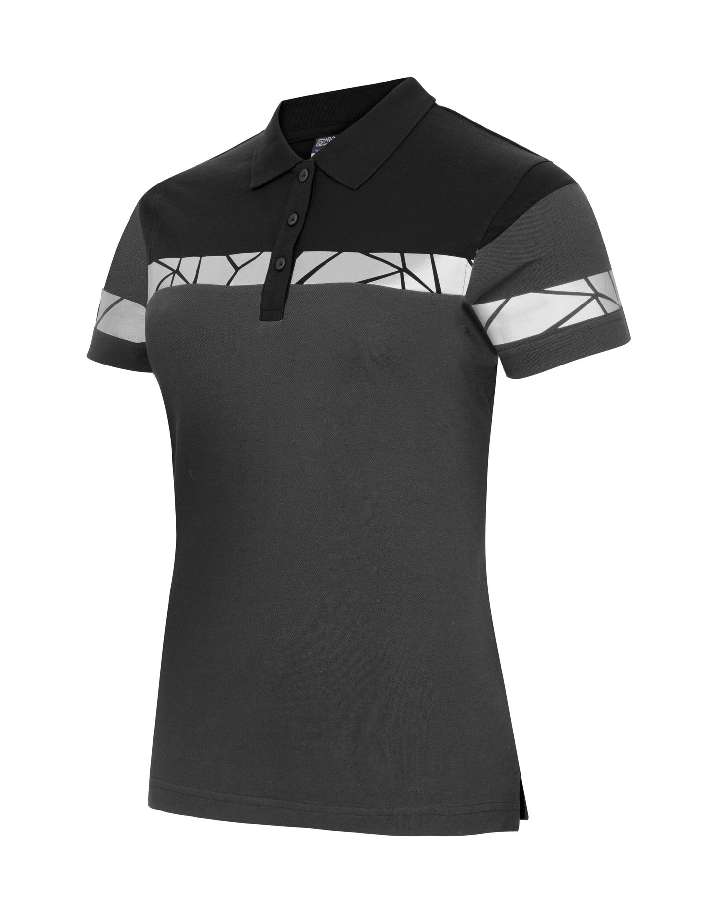 Progression 7006 Ladies Pique - Grey/Black
