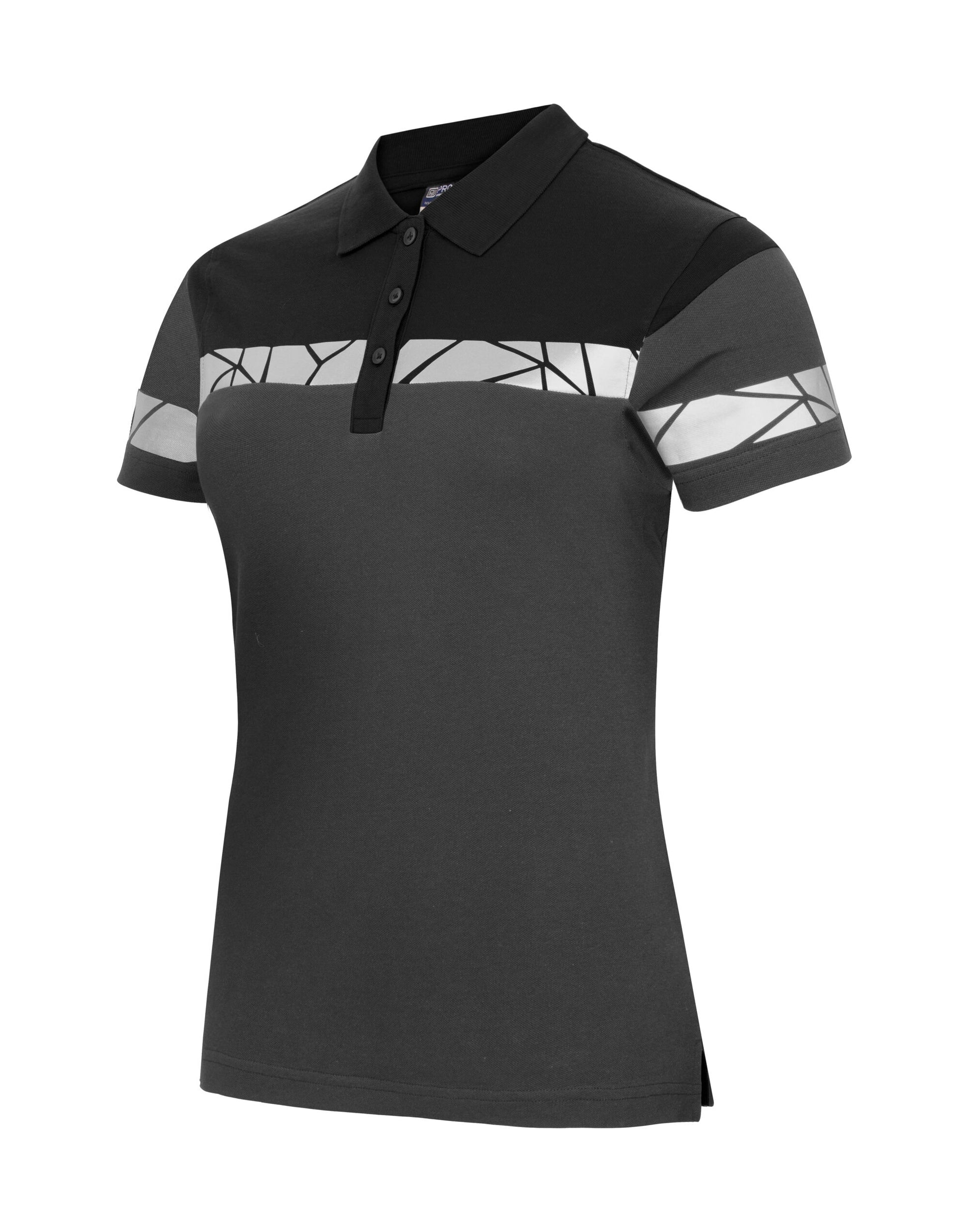 Progression 7006 Ladies Pique - Grey/Black