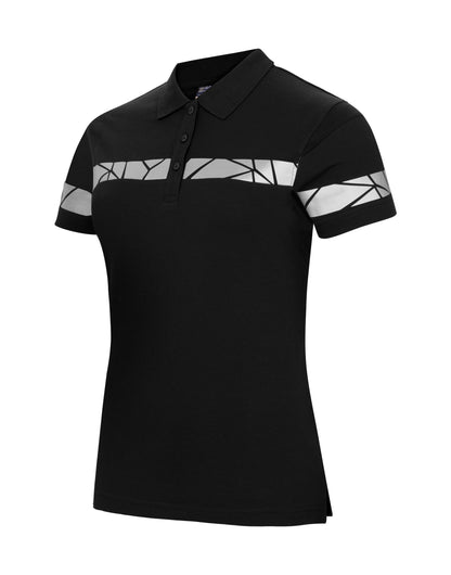 Progression 7006 Ladies Pique - Black/Black