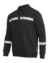 Progression 7100 Long Sleeve Polo Sweatshirt - Black/Black