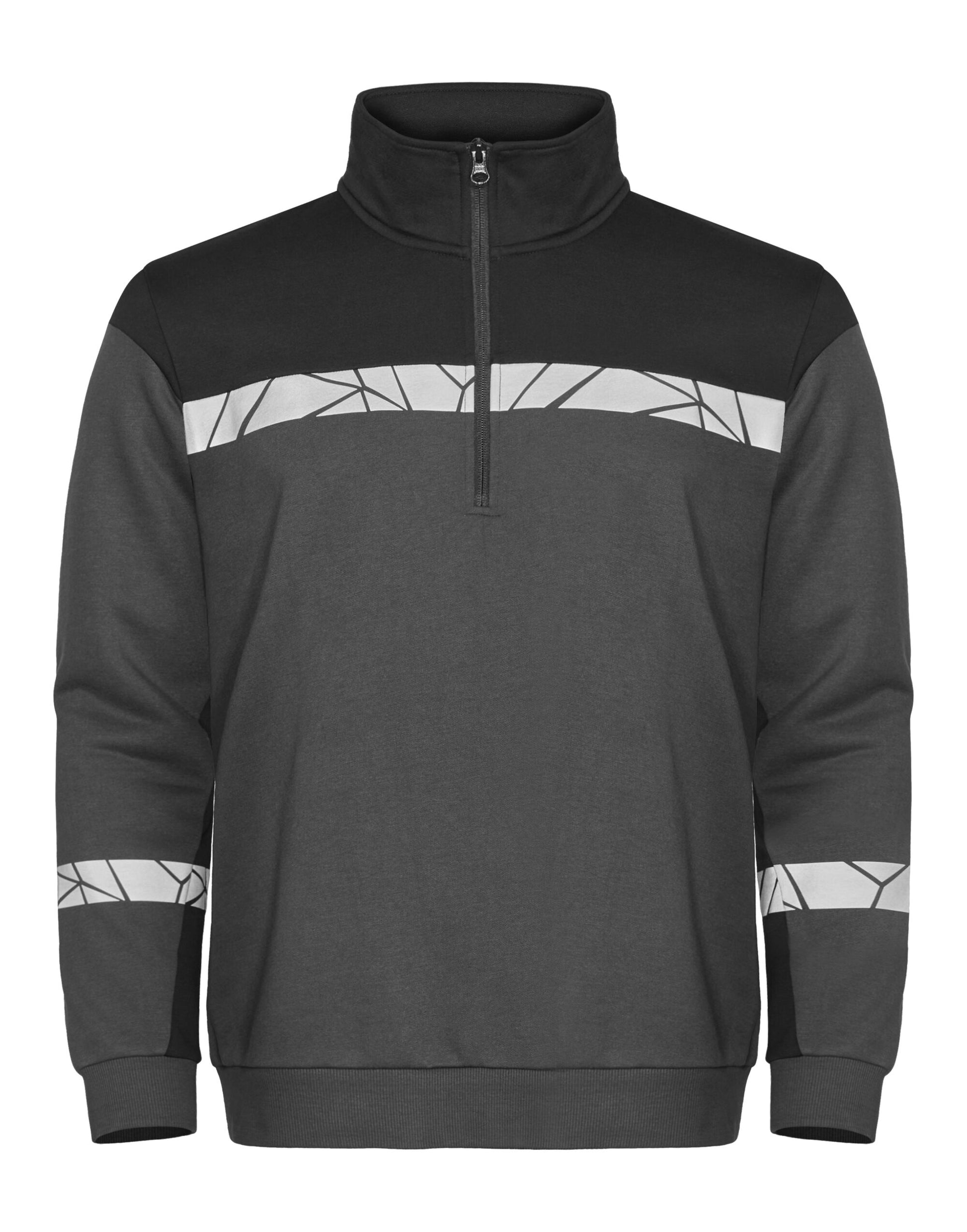 Progression 7102 1/2 Zip Sweatshirt - Grey/Black