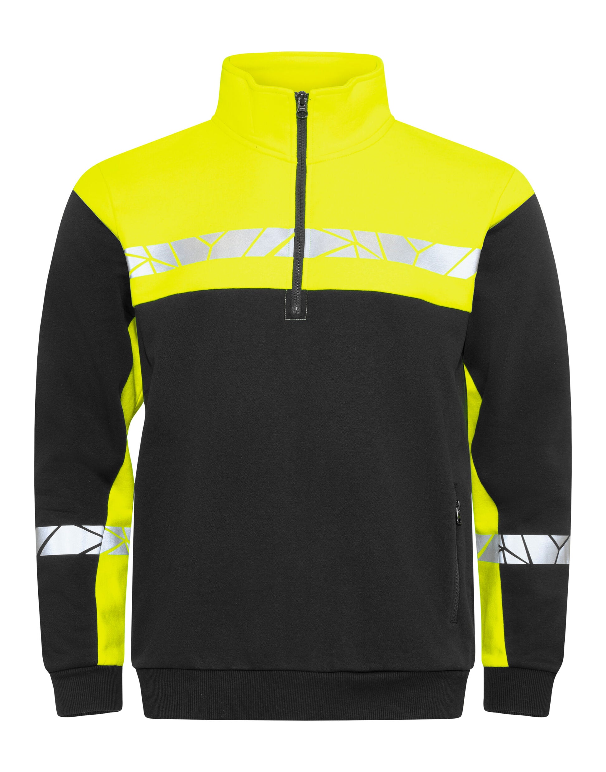 Progression 7102 1/2 Zip Sweatshirt - Black/Yellow