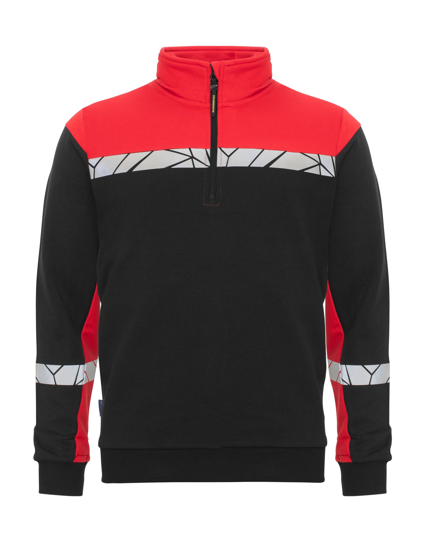 Progression 7102 1/2 Zip Sweatshirt - Black/Red