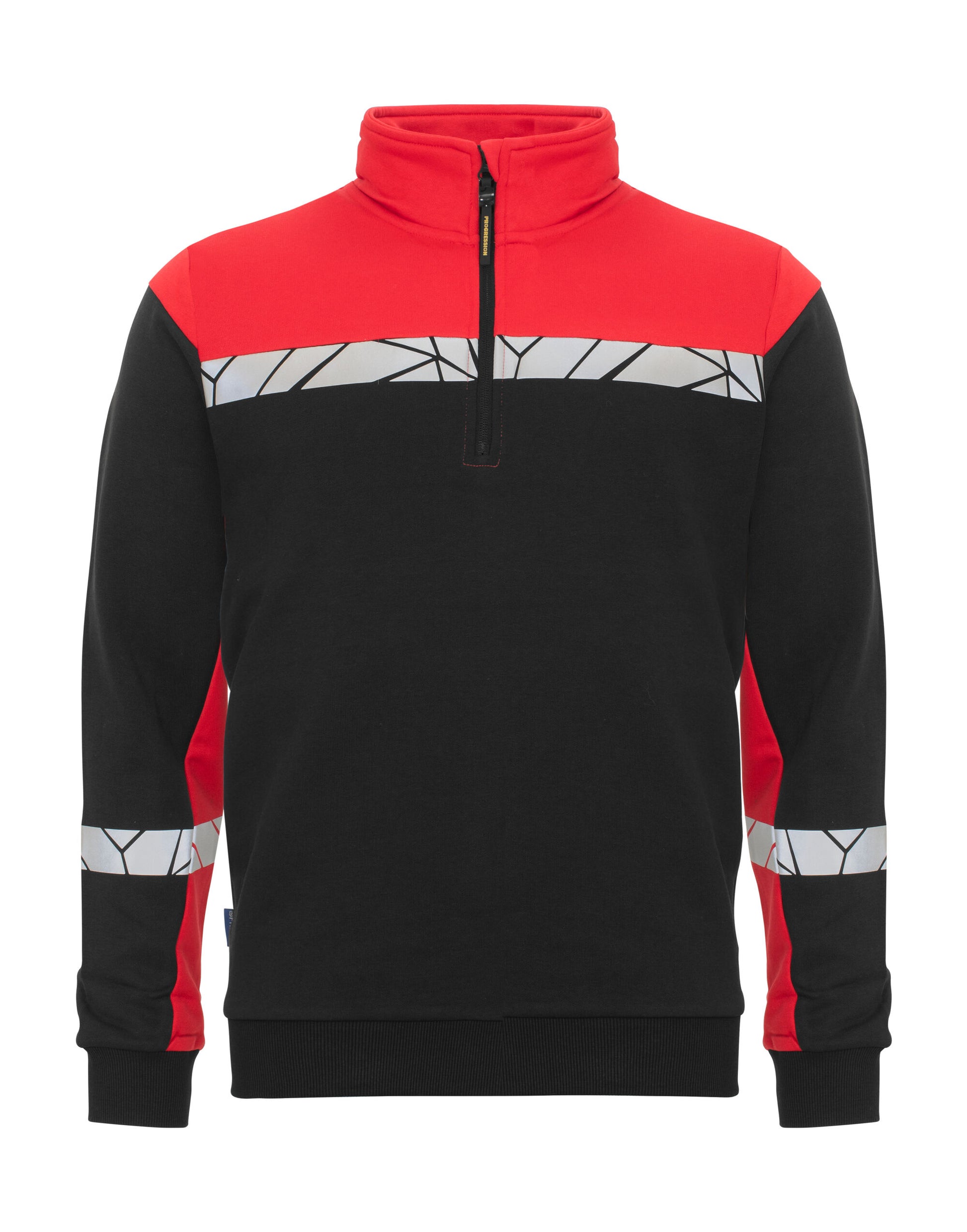 Progression 7102 1/2 Zip Sweatshirt - Black/Red