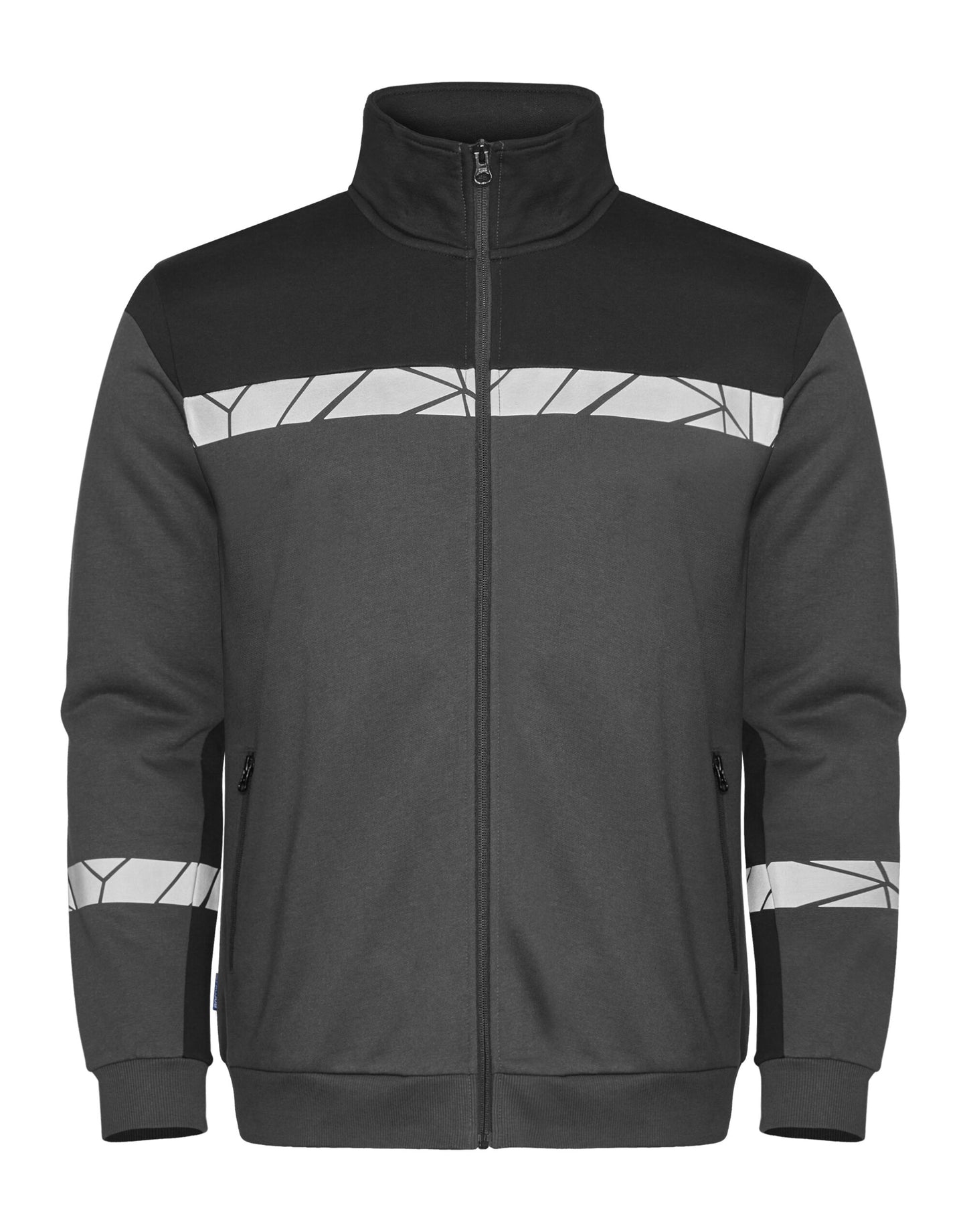 Progression 7103 Full Zip Sweat - Grey/Black