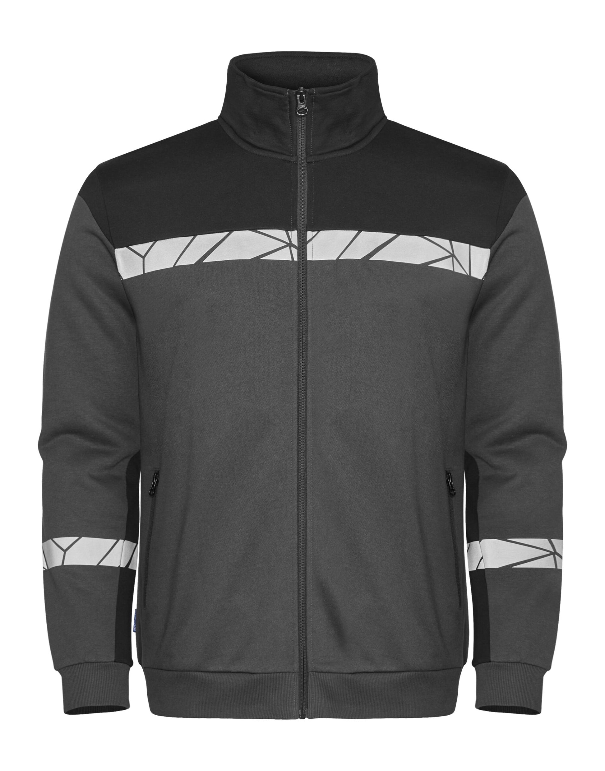Progression 7103 Full Zip Sweat - Grey/Black