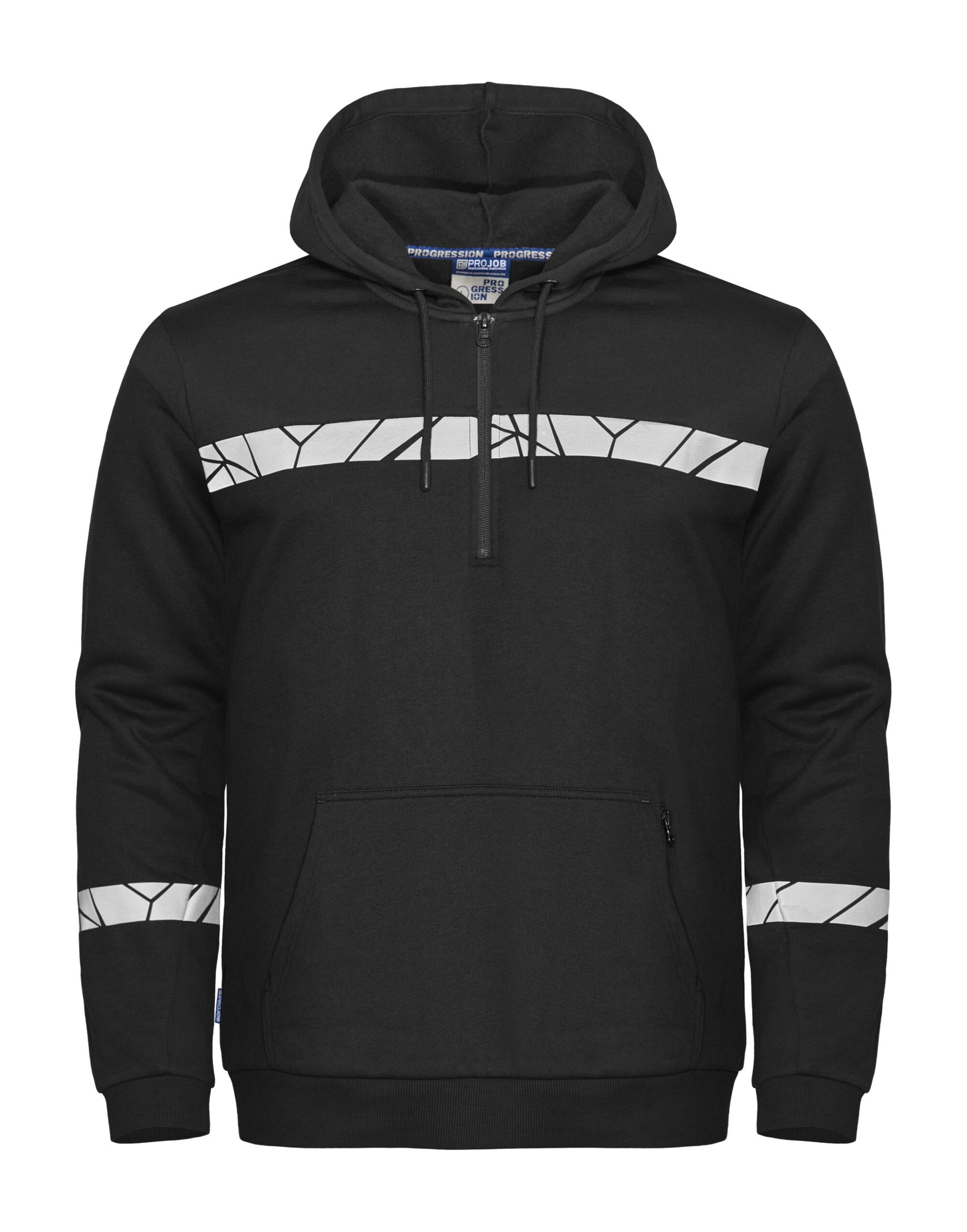 Progression 7104 1/2 Zip Hoodie - Black/Black