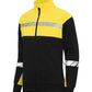 Progression 7105 Ladies Full Zip Sweatshirt - Black/Yellow