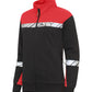 Progression 7105 Ladies Full Zip Sweatshirt - Black/Red
