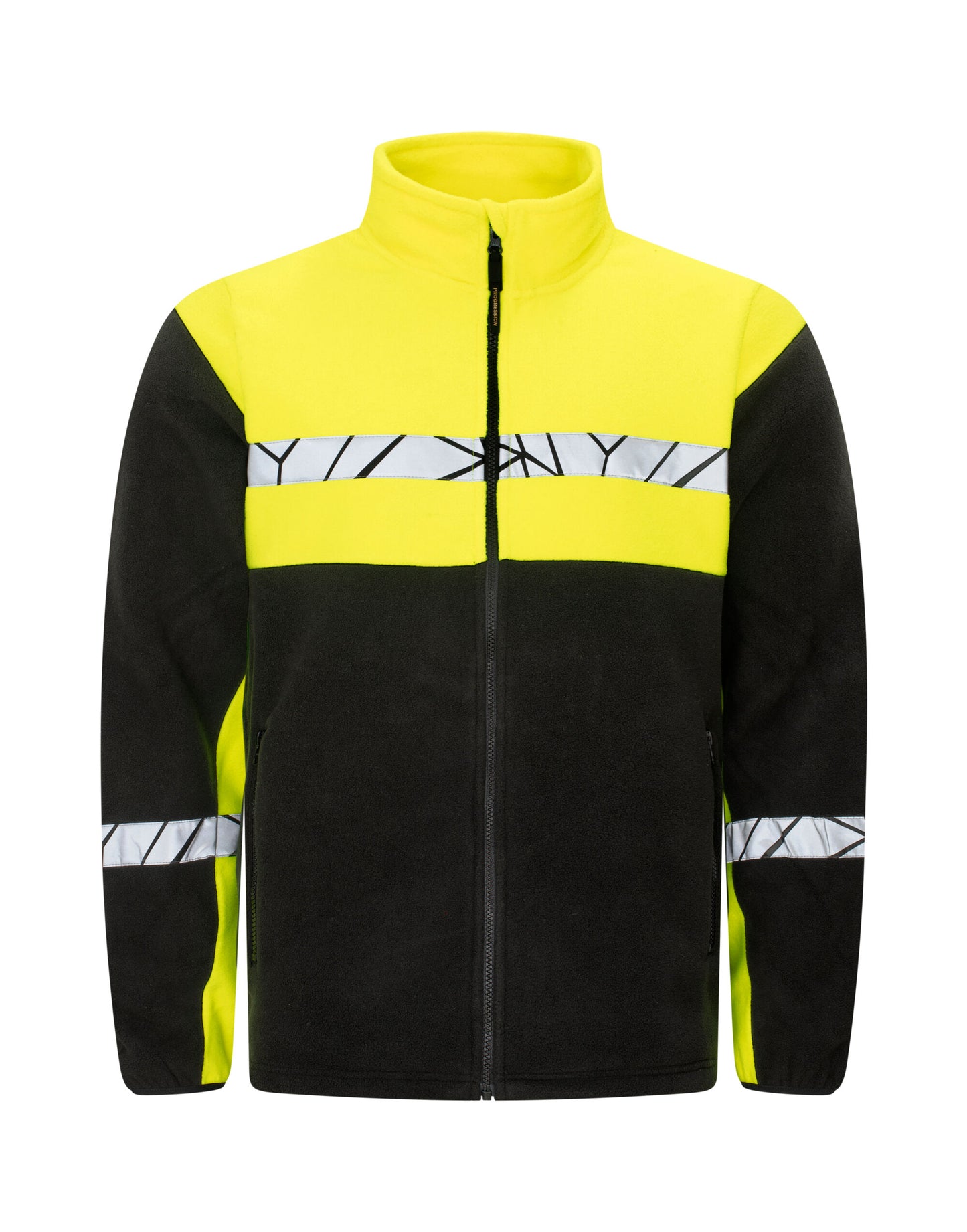 Progression 7300 Full Zip Fleece - Black/Yellow