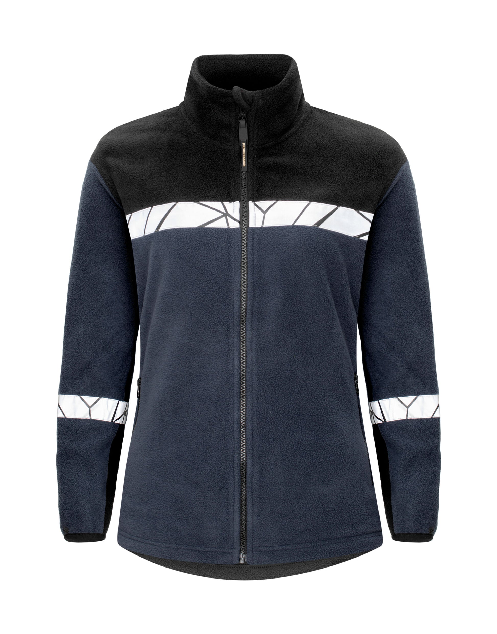 Progression 7301 Ladies Full Zip Fleece - Navy/Black