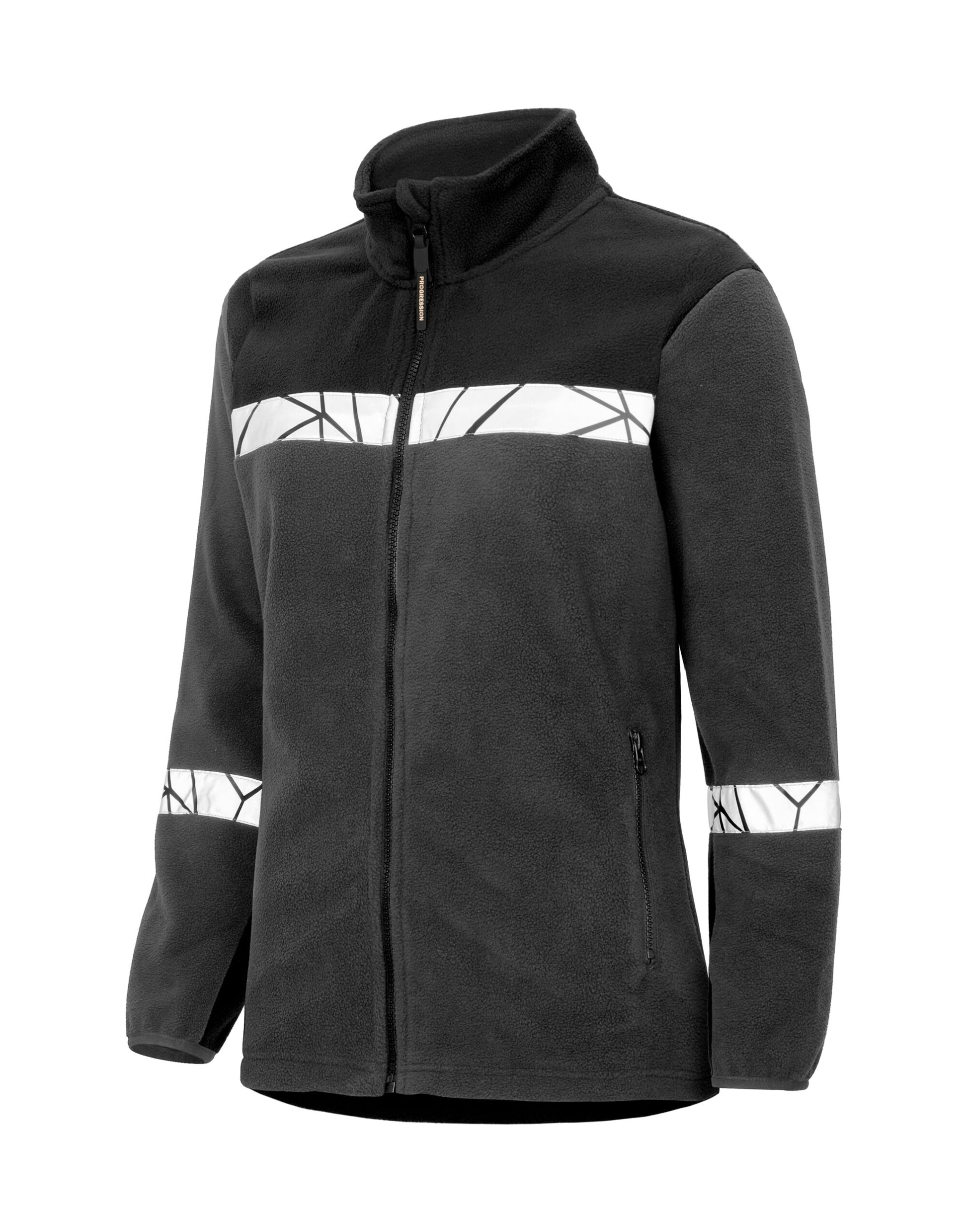 Progression 7301 Ladies Full Zip Fleece - Grey/Black
