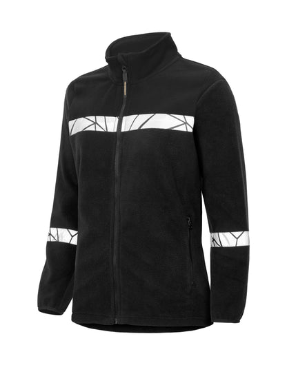 Progression 7301 Ladies Full Zip Fleece - Black/Black